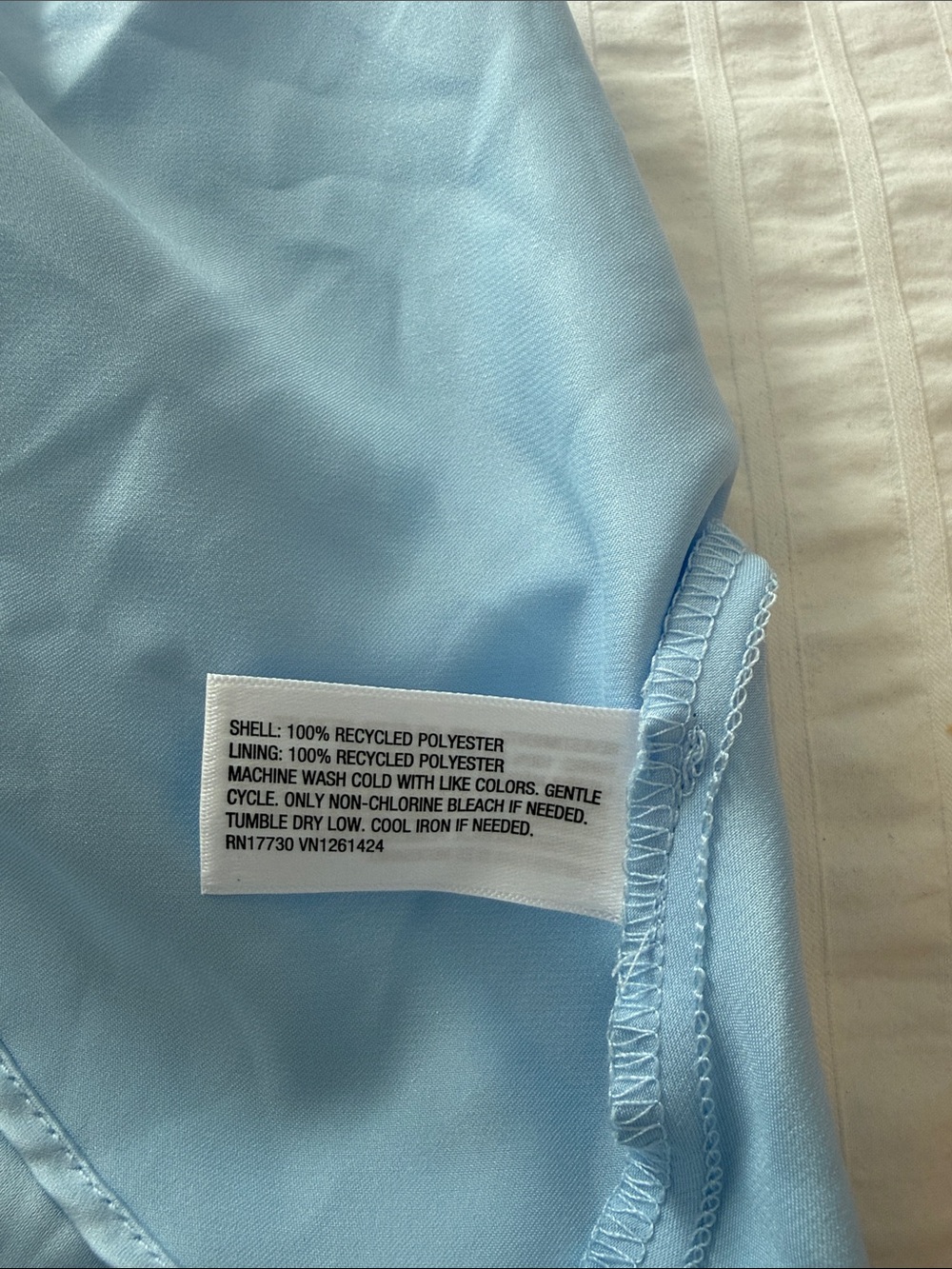 Wild Fable Light Blue Satin Halter Neck Mini Dress Women's XS Party NWT - Picture 6 of 6